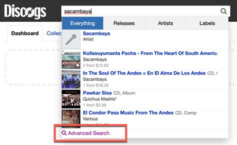 How To Browse & Search In The Database – Discogs